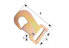 1-3/4 Flat Snap Hook